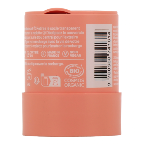 Déodorant Stick Bio Rose Pivoine recharge 50 g