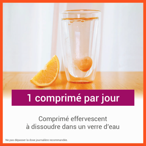 Énergie Goût Orange Pressée 30 Comprimés Effervescents