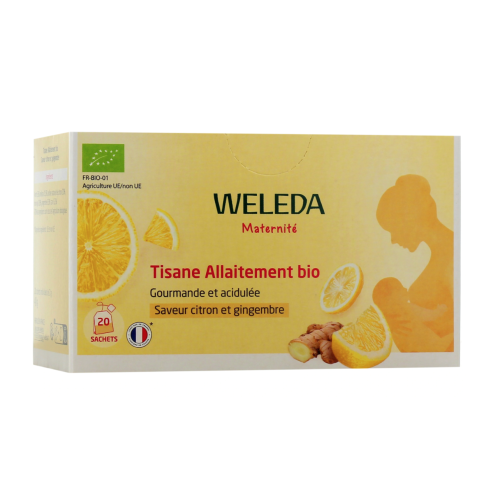 Maternité Tisane Allaitement Citron Gingembre 20 sachets