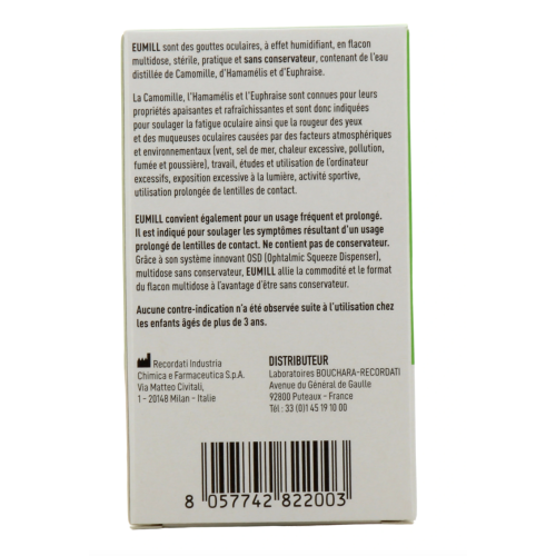 Eumill Yeux Rouges & Irrités flacon de 10 ml