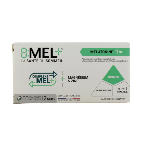 8Mel+ Mélatonine 1 mg 60 comprimés