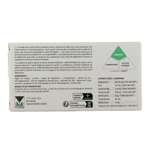 8Mel+ Mélatonine 1 mg 60 comprimés