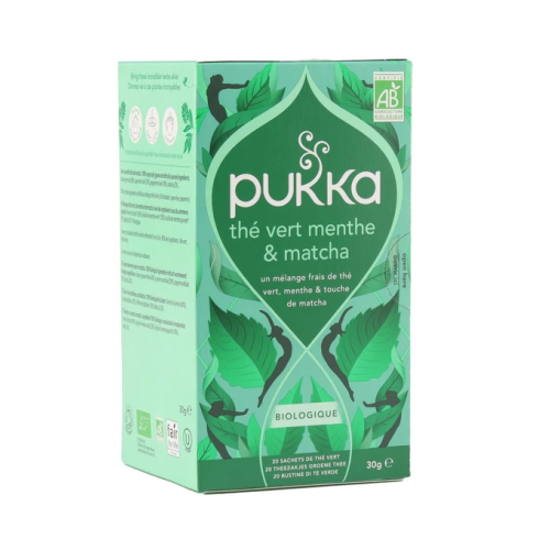 Tisane Thé vert menthe & matcha biologique 20 sachets Tisane Thé vert menthe & matcha biologique 20 sachets