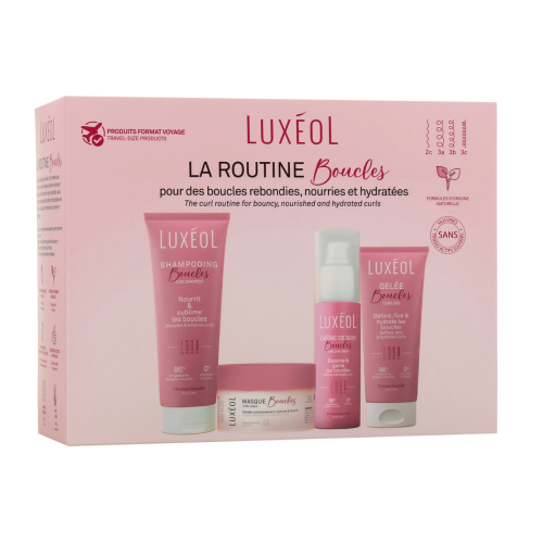 Coffret routine boucles 4 soins format voyage