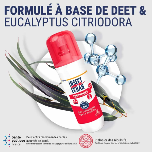 Anti-Moustiques Spray Répulsif Peau Spécial Tropiques 75 ml
