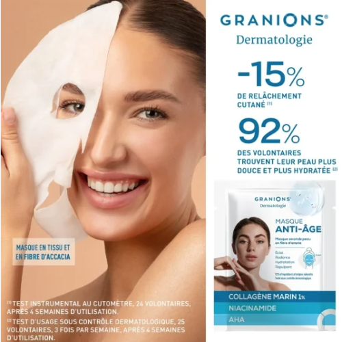 Masque éclat seconde peau anti-âge 1 Masque