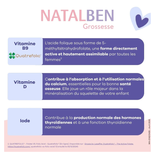 Natalben Grossesse 90 Capsules