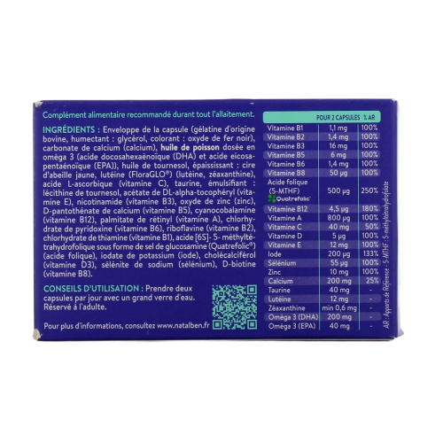 Natalben Mama Allaitement 60 capsules