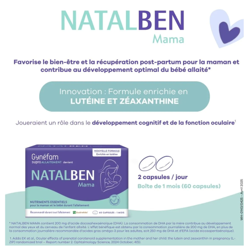 Natalben Mama Allaitement 60 capsules