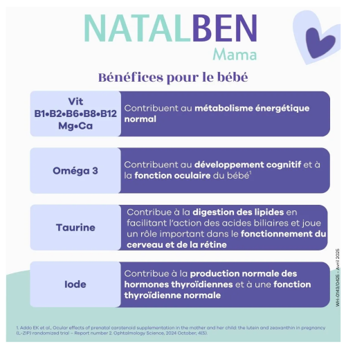 Natalben Mama Allaitement 60 capsules