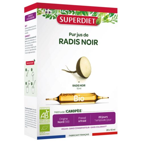 Radis Noir Bio 20 Ampoules Radis Noir Bio 20 Ampoules