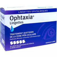 BAUSCH & LOMB Ophtaxia 20 Lingettes Soin Paupières Cils