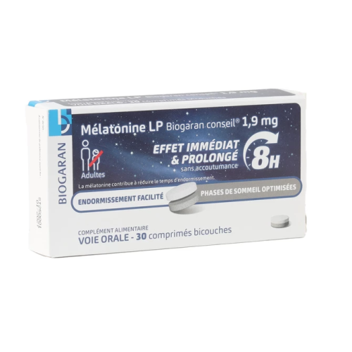 Mélatonine LP 1,9 mg 30 comprimés Mélatonine LP 1,9 mg 30 comprimés