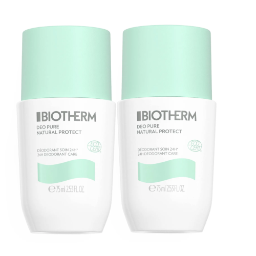 Déo Pure Natural Protect Déodorant Soin 24H Bio Roll-On 2 x 75 ml
