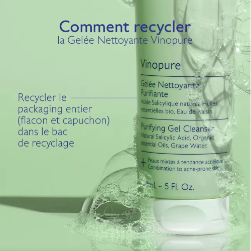 Vinopure Gelée Nettoyante Purifiante 385 ml