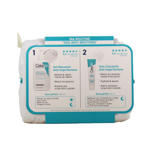 Gel Moussant Anti-Imperfections 236 ml + Soin Concentré Anti-Imperfections 40 ml Gel Moussant Anti-Imperfections 236 ml + Soin Concentré Anti-Imperfections 40 ml