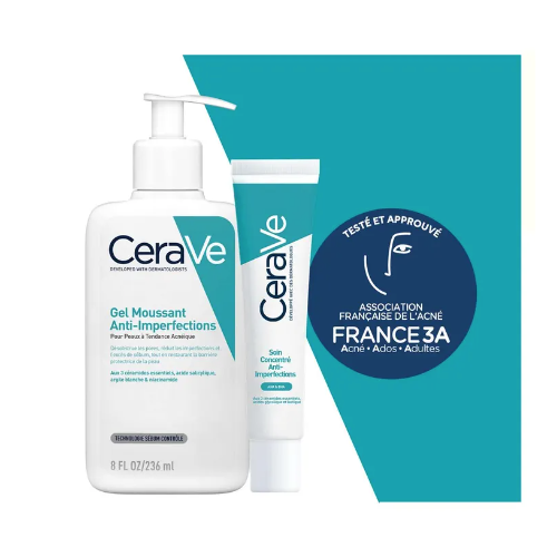 Gel Moussant Anti-Imperfections 236 ml + Soin Concentré Anti-Imperfections 40 ml Gel Moussant Anti-Imperfections 236 ml + Soin Concentré Anti-Imperfections 40 ml