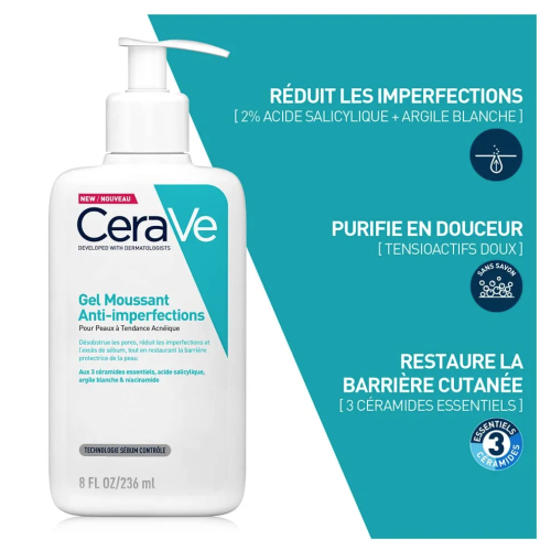 Gel Moussant Anti-Imperfections 236 ml + Sérum Rétinol Anti-Marques 30 ml Gel Moussant Anti-Imperfections 236 ml + Sérum Rétinol Anti-Marques 30 ml