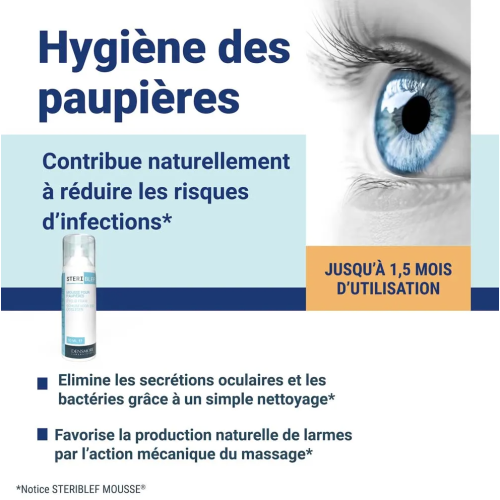 Steriblef Mousse Paupières et Cils 50 ml