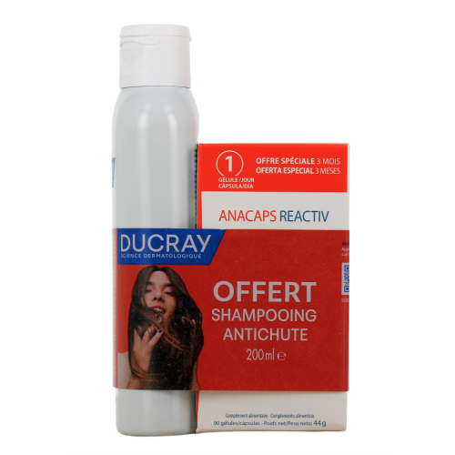 Anacaps Reactiv 90 gélules + shampooing Anaphase 200 ml offert