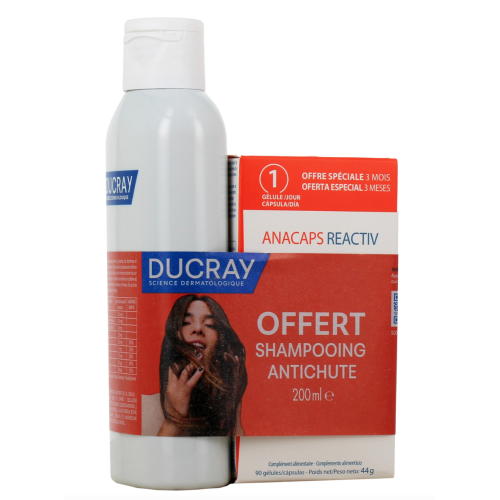 Anacaps Reactiv 90 gélules + shampooing Anaphase 200 ml offert
