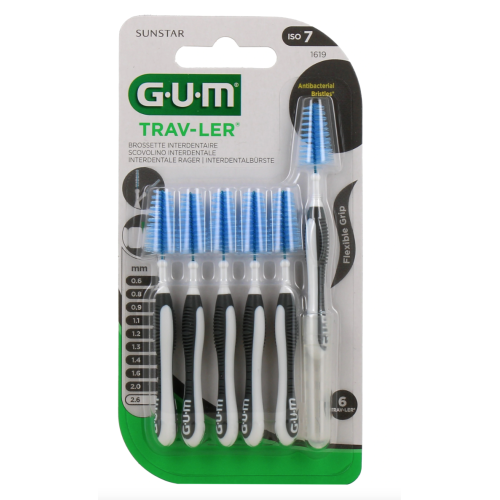 Trav-ler Brossettes interdentaires 2.6 mm - 1619 Gris 6 Brossettes