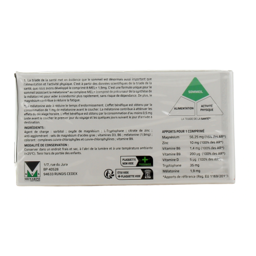 8Mel+ Mélatonine 1,9 mg 60 comprimés 8Mel+ Mélatonine 1,9 mg 60 comprimés