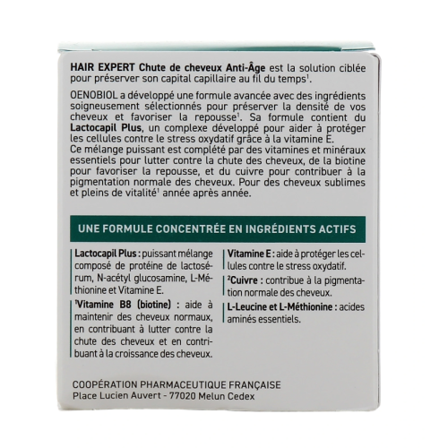 Hair Expert Chute de Cheveux Anti-Age 60 Comprimés