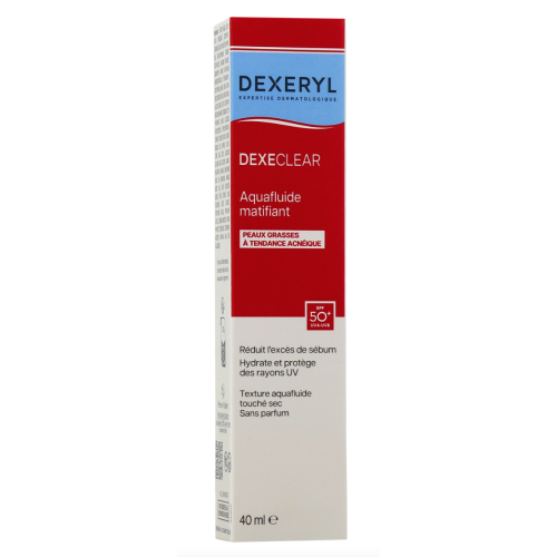 Dexeryl Dexeclear Aquafluide matifiant SPF50+ 40 ml Dexeryl Dexeclear Aquafluide matifiant SPF50+ 40 ml
