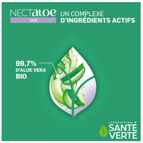 Nectaloe Aloe Vera 99,7% en Jus Bio 1 L Nectaloe Aloe Vera 99,7% en Jus Bio 1 L