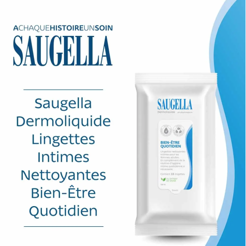 Dermoliquide Hygiène intime 15 lingettes