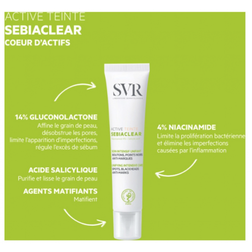 Sebiaclear Active Teinté 40 ml