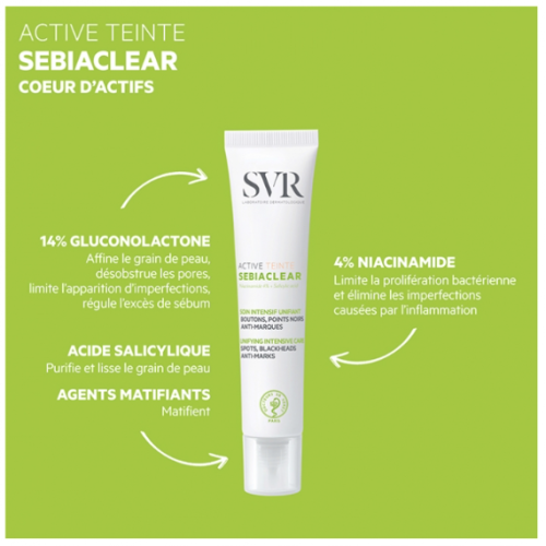 Sebiaclear Active Teinté 40 ml