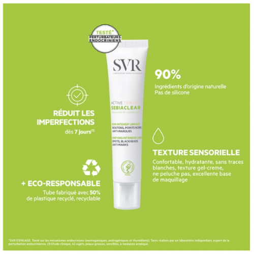 Sebiaclear Active Teinté 40 ml