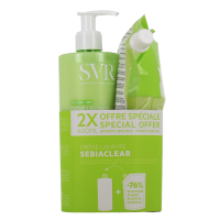Sebiaclear Crème Lavante 400 ml + eco recharge 400 ml