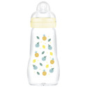 MAM Biberon Verre Feel Good 260mL - Chauffable, Stérilisable