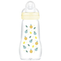 MAM Biberon Verre Feel Good 260mL - Chauffable, Stérilisable