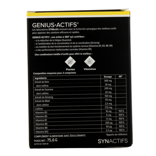 Synactifs Genius Actifs 28 comprimés