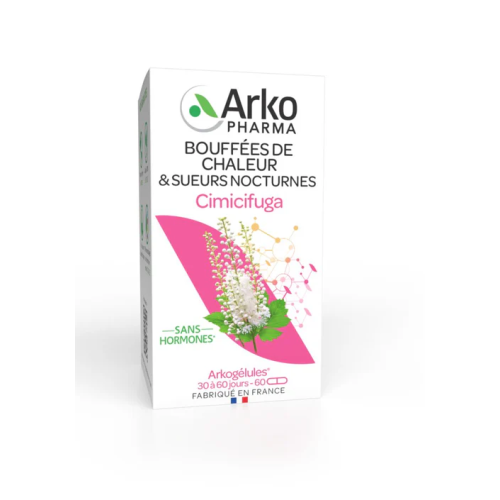 Arkogélules Bouffées de Chaleur & Sueurs Nocturnes 60 Gélules Arkogélules Bouffées de Chaleur & Sueurs Nocturnes 60 Gélules