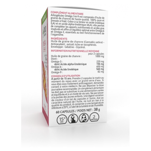 Arkogélules Oméga 3-6-9 60 Gélules