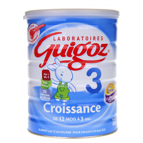 GUIGOZ Lait Croissance 800g - Nutrition optimale pour enfants 1-3 ans