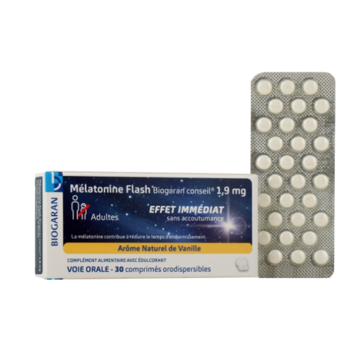 Mélatonine Flash 1,9 mg 30 comprimés