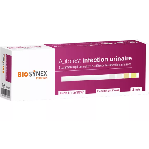 Autotest infection urinaire 3 bandelettes Autotest infection urinaire 3 bandelettes