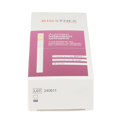 Autotest infection urinaire 3 bandelettes Autotest infection urinaire 3 bandelettes