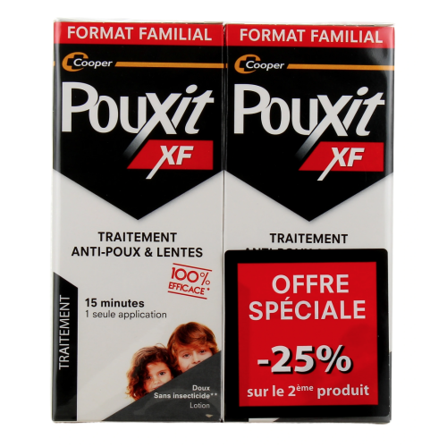 Pouxit XF Anti-Poux et Lentes Lotion 2 x 200 ml Offre Spéciale Pouxit XF Anti-Poux et Lentes Lotion 2 x 200 ml Offre Spéciale