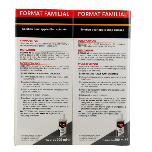 Pouxit XF Anti-Poux et Lentes Lotion 2 x 200 ml Offre Spéciale