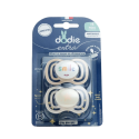 Extra sucette anatomique silicone Jour Nuit +6 mois 2 Sucettes