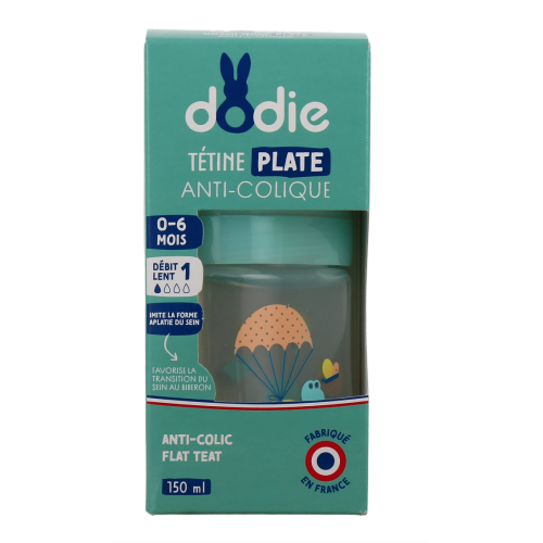 Biberon Tétine Plate Anti-Colique 150 ml Vert Biberon Tétine Plate Anti-Colique 150 ml Vert