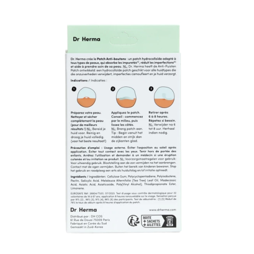 Patch Anti-Boutons Format Nez 10 Patchs Patch Anti-Boutons Format Nez 10 Patchs