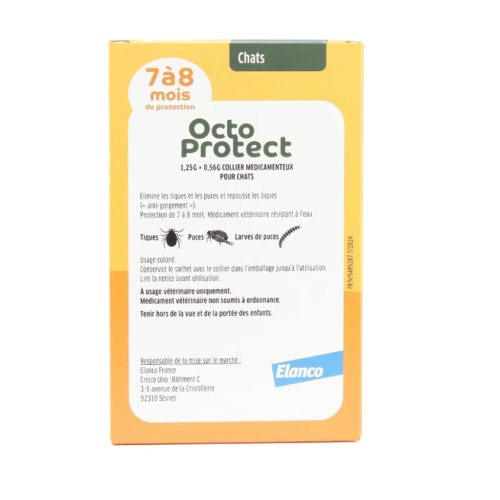 Octoprotect 1 collier antiparasitaire pour chat Octoprotect 1 collier antiparasitaire pour chat
